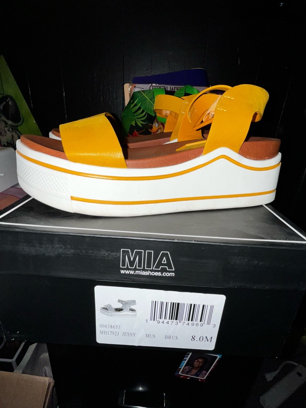MIA Yellow Platform Sandals - Picture 5 of 5
